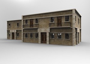 2 Floors Bricked House Building