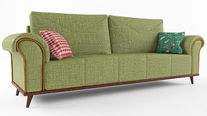 Double seat 3D model