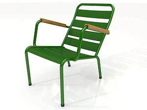 armchair park metal 3d model