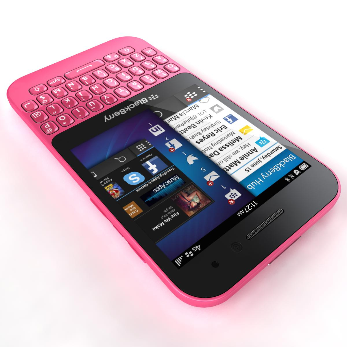 3d blackberry q5 pink