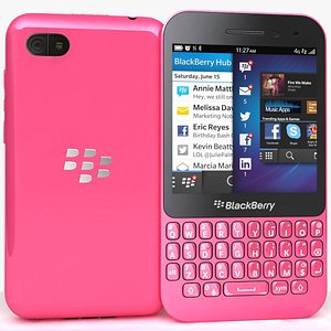 3d blackberry q5 pink