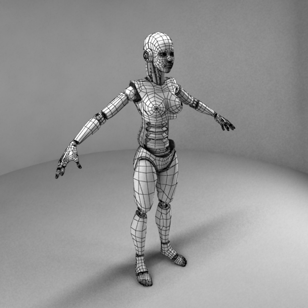 Female Character 3d Model