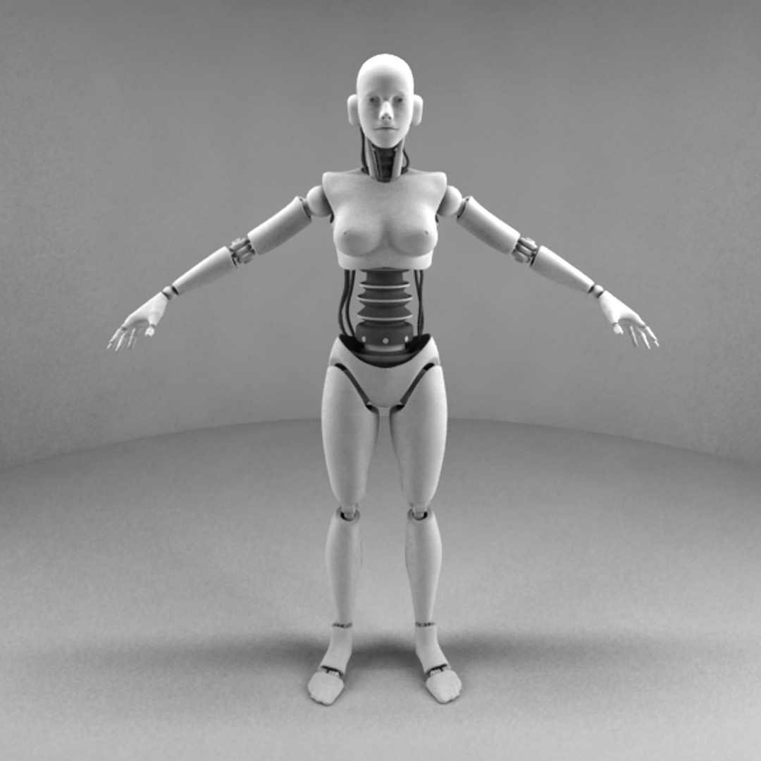 Female Character 3d Model