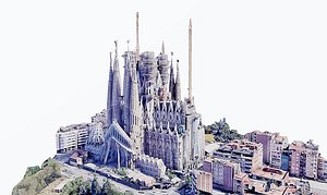 3D Sagrada Familia model