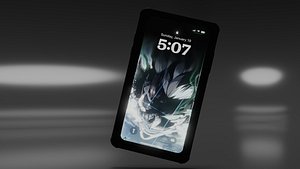 Phone with a case 3D model