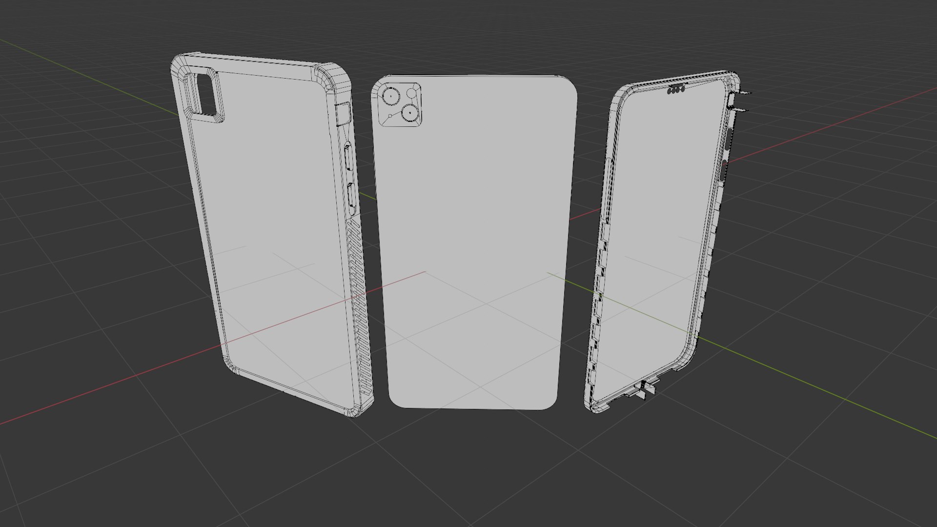 Phone With A Case 3D Model - TurboSquid 2343003