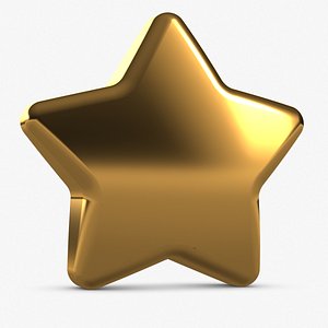 3D model small cute star