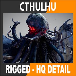 Cthulhu Rigged 3D model