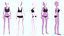 3 Anime Female Base Mesh Pack model