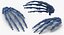 Human Arm Hand and Foot Bones Collection White - 24 models
