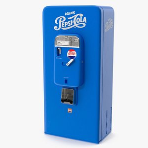Pepsi Vintage American Vending Machine 3D model