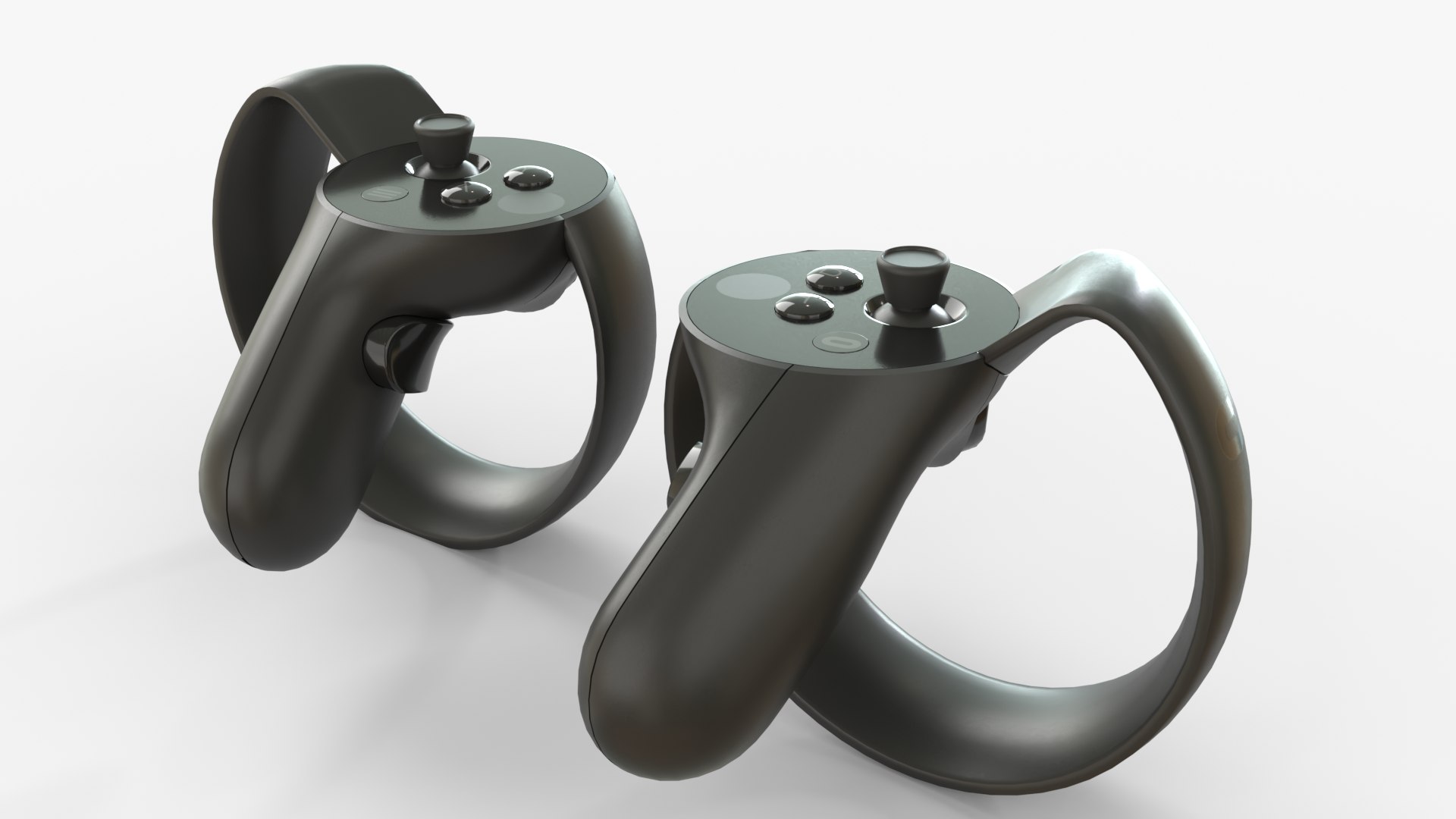 Oculus Rift With Controllers And Sensors Model TurboSquid 2159092