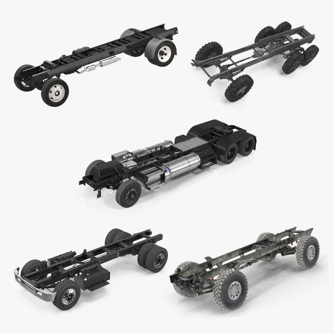 Truck Chassis Collection 2 3D model preview
