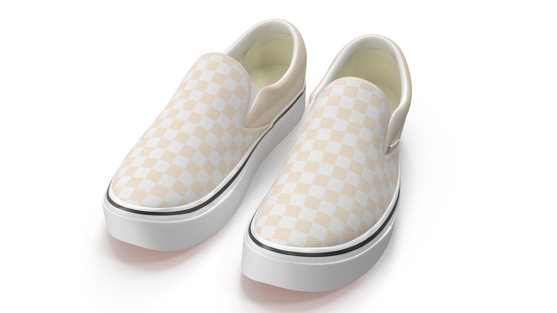 Slip-On Canvas Shoes 3D model preview