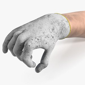 Hand with Dirty Work Glove