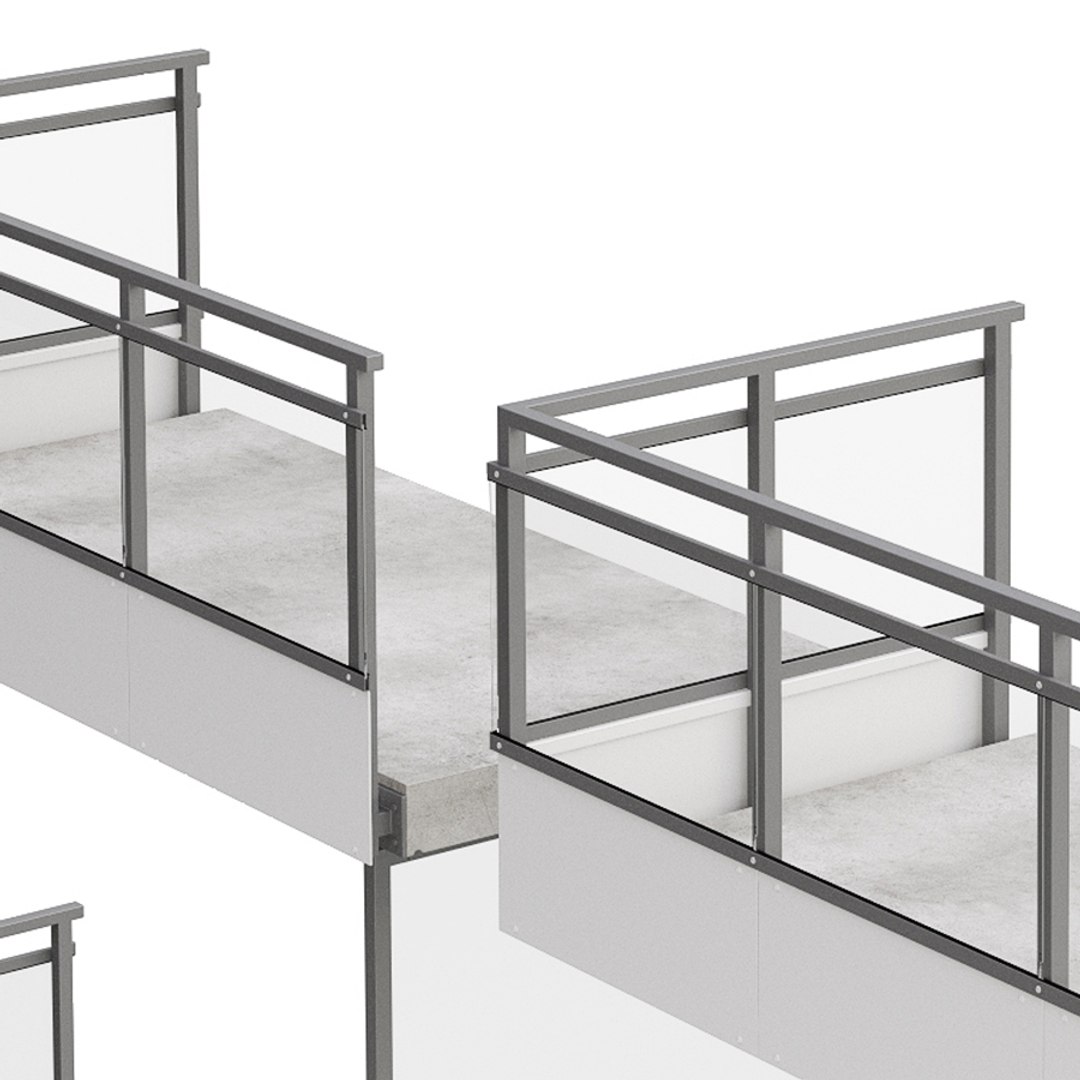 Modular Balconies 3D Model - TurboSquid 1320961