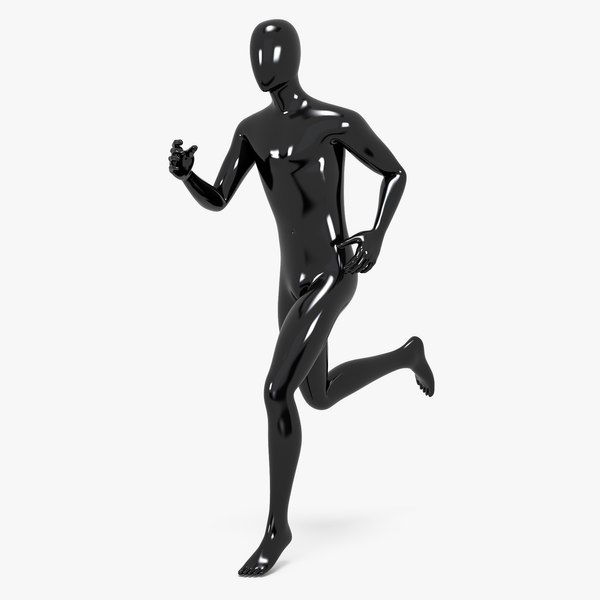 Male Fitness Black Full Body Mannequin