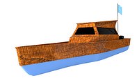 Federated States of Micronesia Wooden Boat
