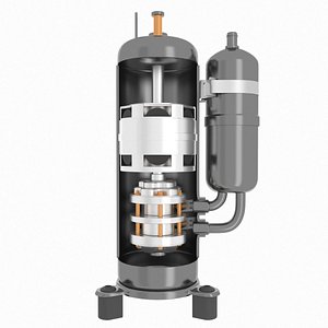3D Rotor Compressor model