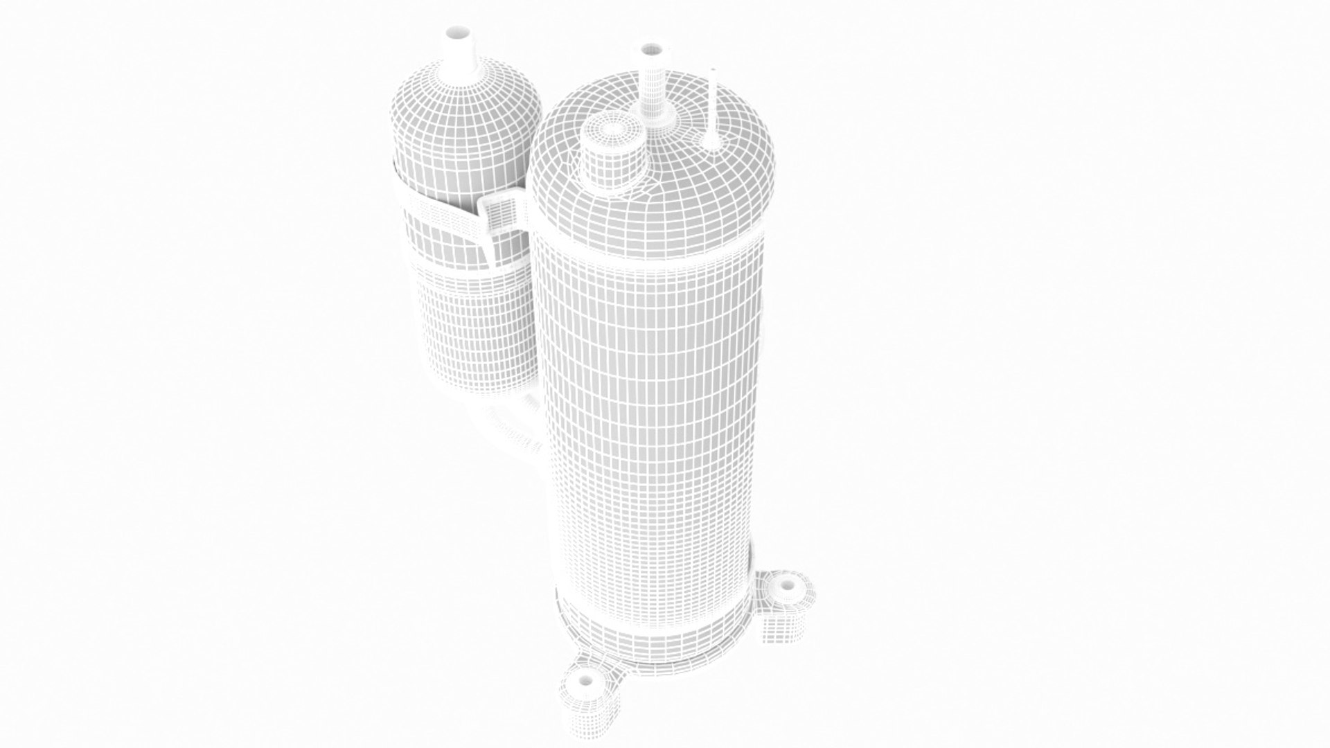 3D Rotor Compressor Model - TurboSquid 2397976