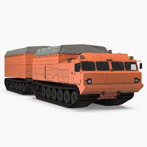 Multi Purpose Articulated Tracked Vehicle Vityaz DT 30 3D Model