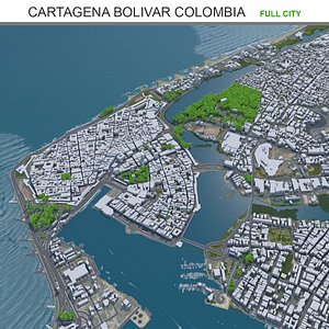 3D Cartagena Bolivar Colombia model