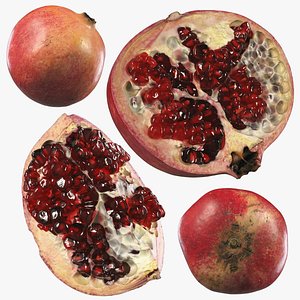 3D 4k Pomegranate 02