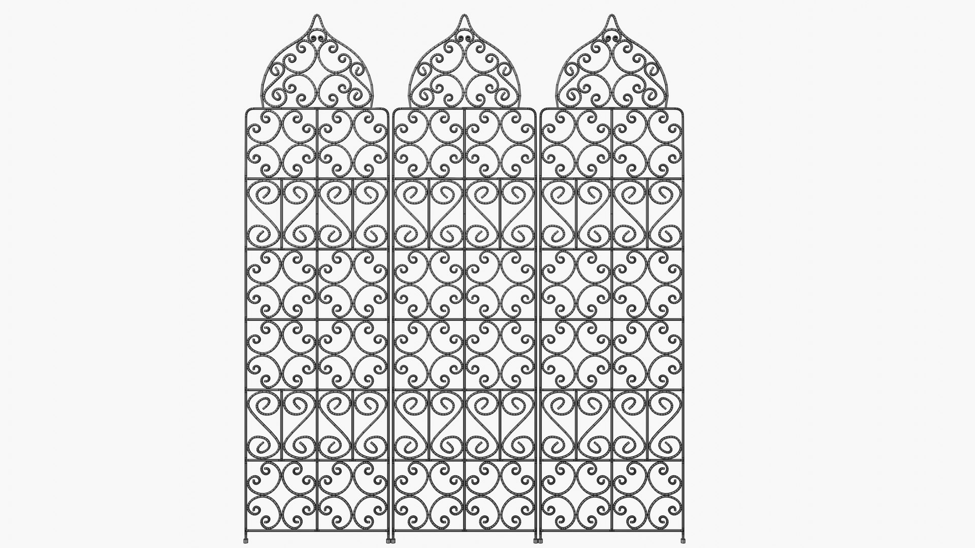 3D Moroccan Metal Room Separator https://p.turbosquid.com/ts-thumb/b0/sVYZye/Xt/wireframe_3/png/1636548206/1920x1080/fit_q87/d8503a8179607141b33464edbc3ec3f9dd29da6a/wireframe_3.jpg