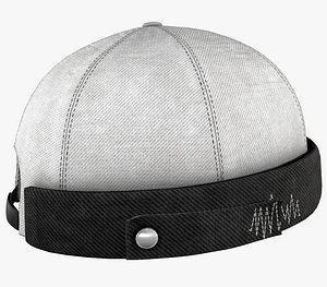 White Jeans Brimless Cap