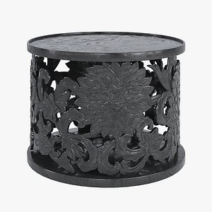 3D CARVED LOTUS COFFEE TABLE