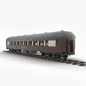 Railway Coach 3D model