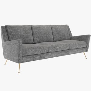 sofa carlo mid-century 3D model