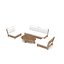 set di mobili da giardino Modello 3D low-poly