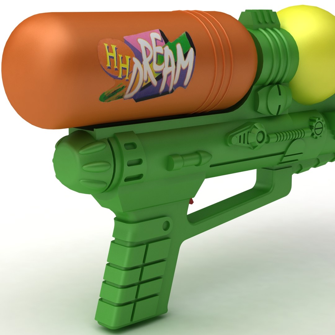 Water Gun 3d Model