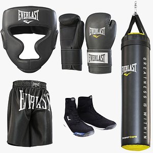 Boxing Equipment 5 in 1 Collection 3D