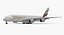 Airbus A380-1000 Emirates 3D Model