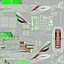 Airbus A380-1000 Emirates 3D Model