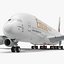 Airbus A380-1000 Emirates 3D Model