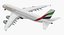 Airbus A380-1000 Emirates 3D Model