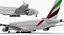 Airbus A380-1000 Emirates 3D Model