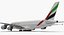 Airbus A380-1000 Emirates 3D Model