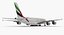 Airbus A380-1000 Emirates 3D Model