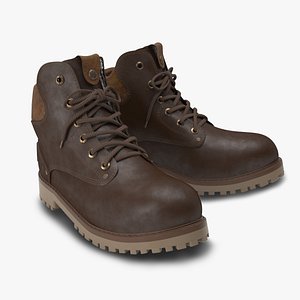 boots leather 3D model