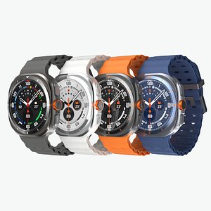 Samsung Galaxy Watch 8 Ultra All Colors 3D model