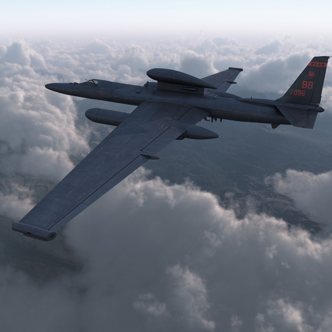 3d reconnaissance aircraft lockheed u-2 model