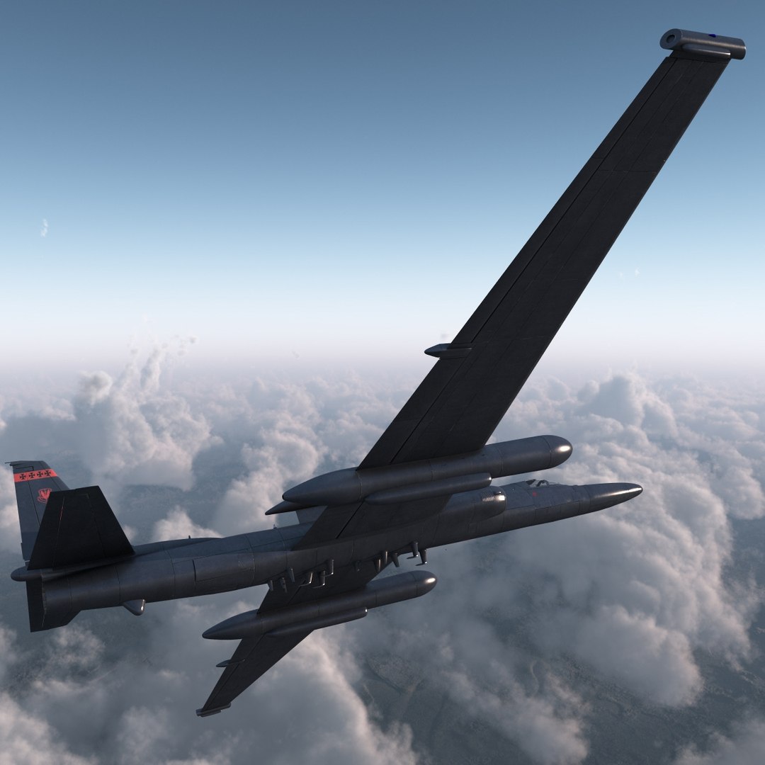 3d reconnaissance aircraft lockheed u-2 model