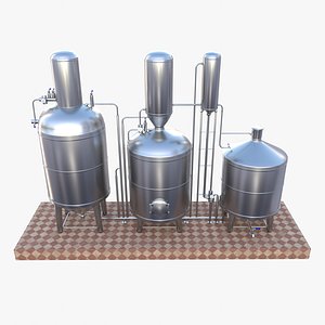 Alcohol distillation tank V1