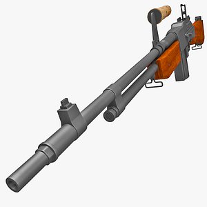 m1918a2 browning automatic rifle gun 3d max