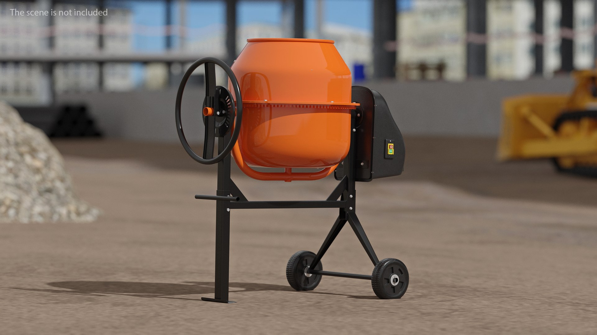 3D Portable Electric Cement Mixer TurboSquid 2054598