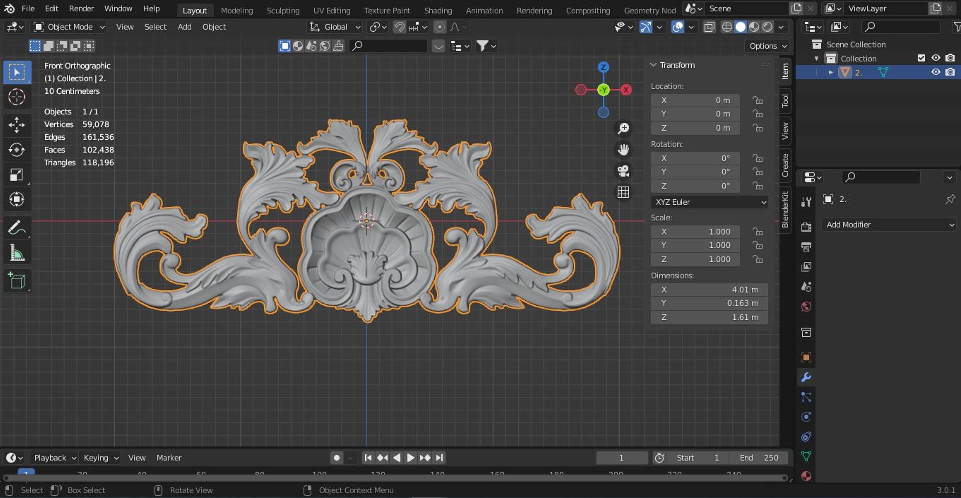 3D Door Decor - TurboSquid 1977933